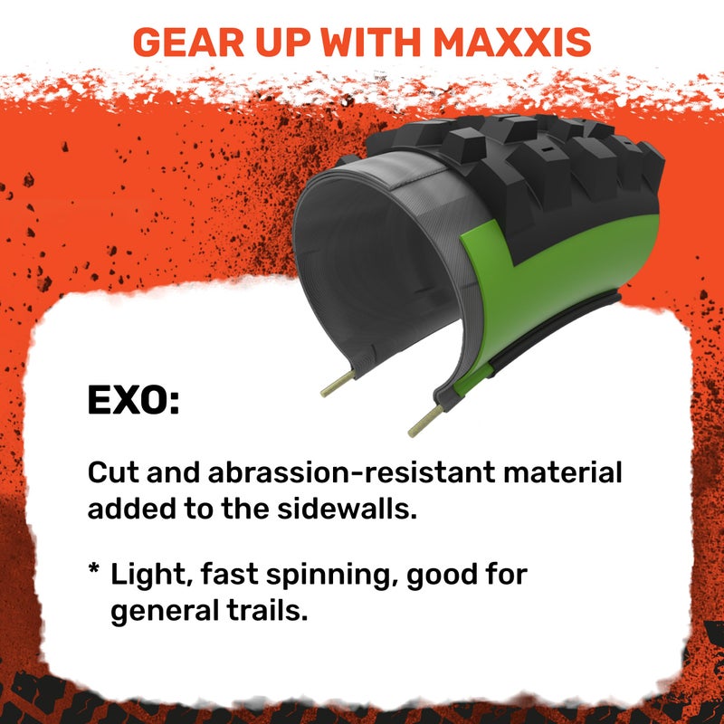 Maxxis ماكسيس مينيون DHR II - 27.5x2.30 - EXO، E25 | مركب مزدوج EXO - تصنيف E25، بدون أنابيب | قوة كبح ممتازة وثبات في الزوايا على التضاريس الوعرة - Image 5